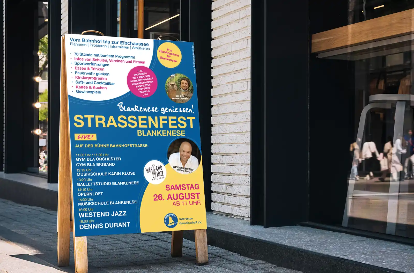 Plakatgestaltung für BIG-Strassenfest