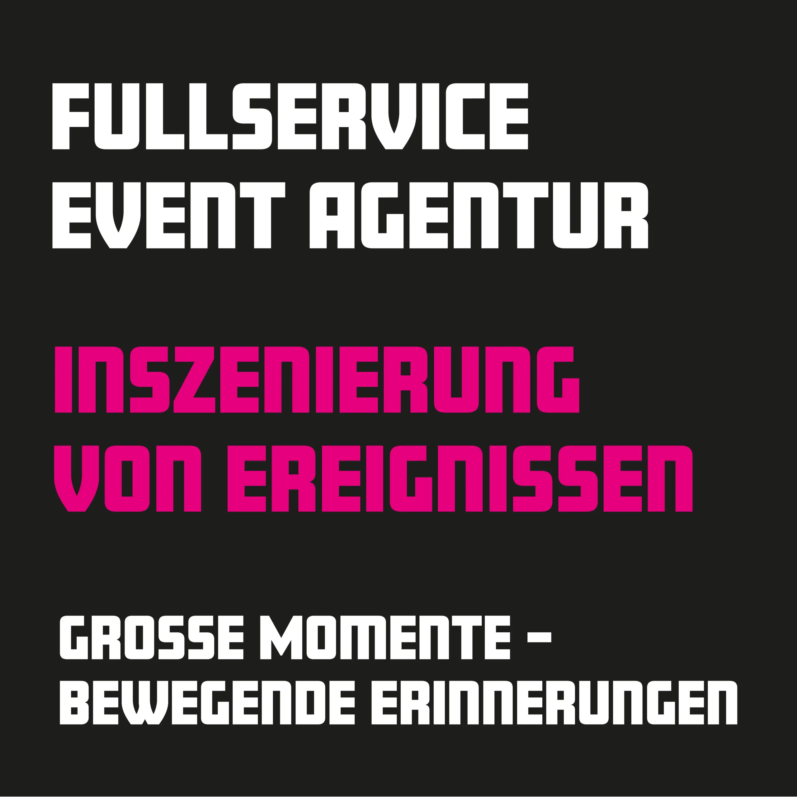 Fullservice Event Agentur