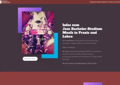 WordPress WebSite - Jazzstudium