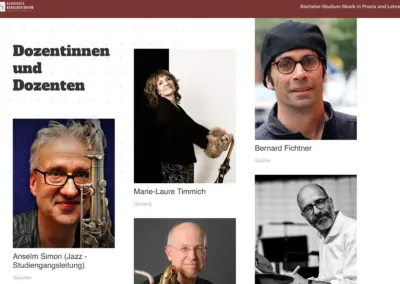 WordPress WebSite - Jazzstudium