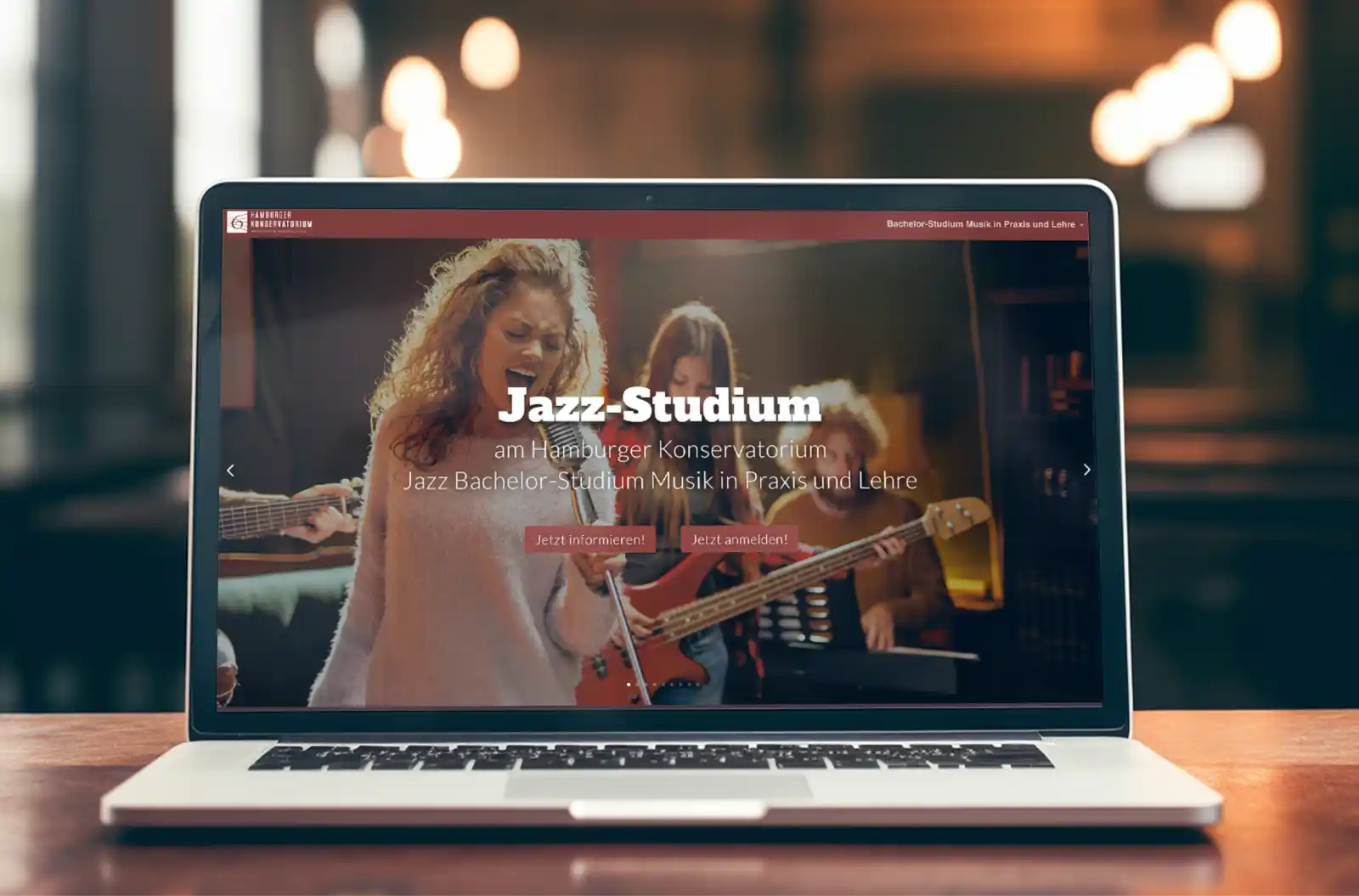 Responsive WordPress-Website - Jazz Studium