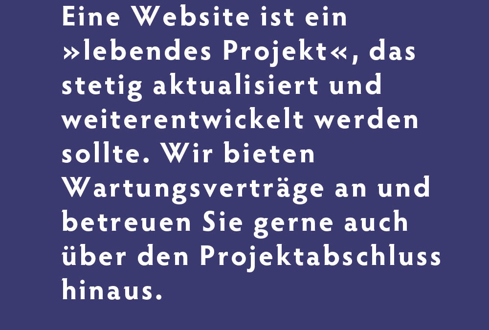 Wartungsverträge